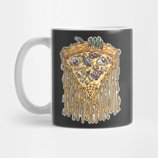 Zombie Hand with Horror Pizza Mug